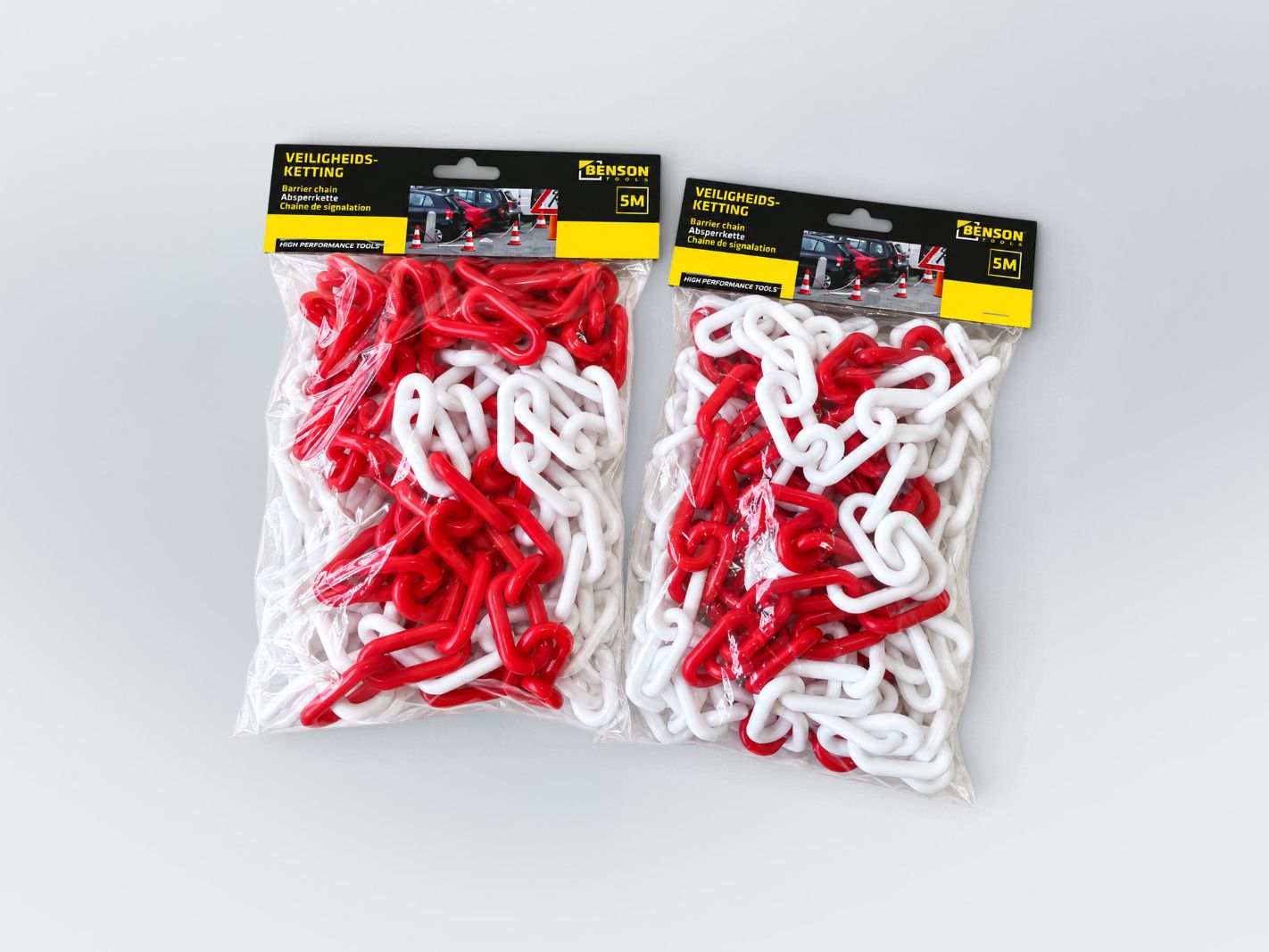 Chains, ghost chains, red and white chains, safety chains, car chains