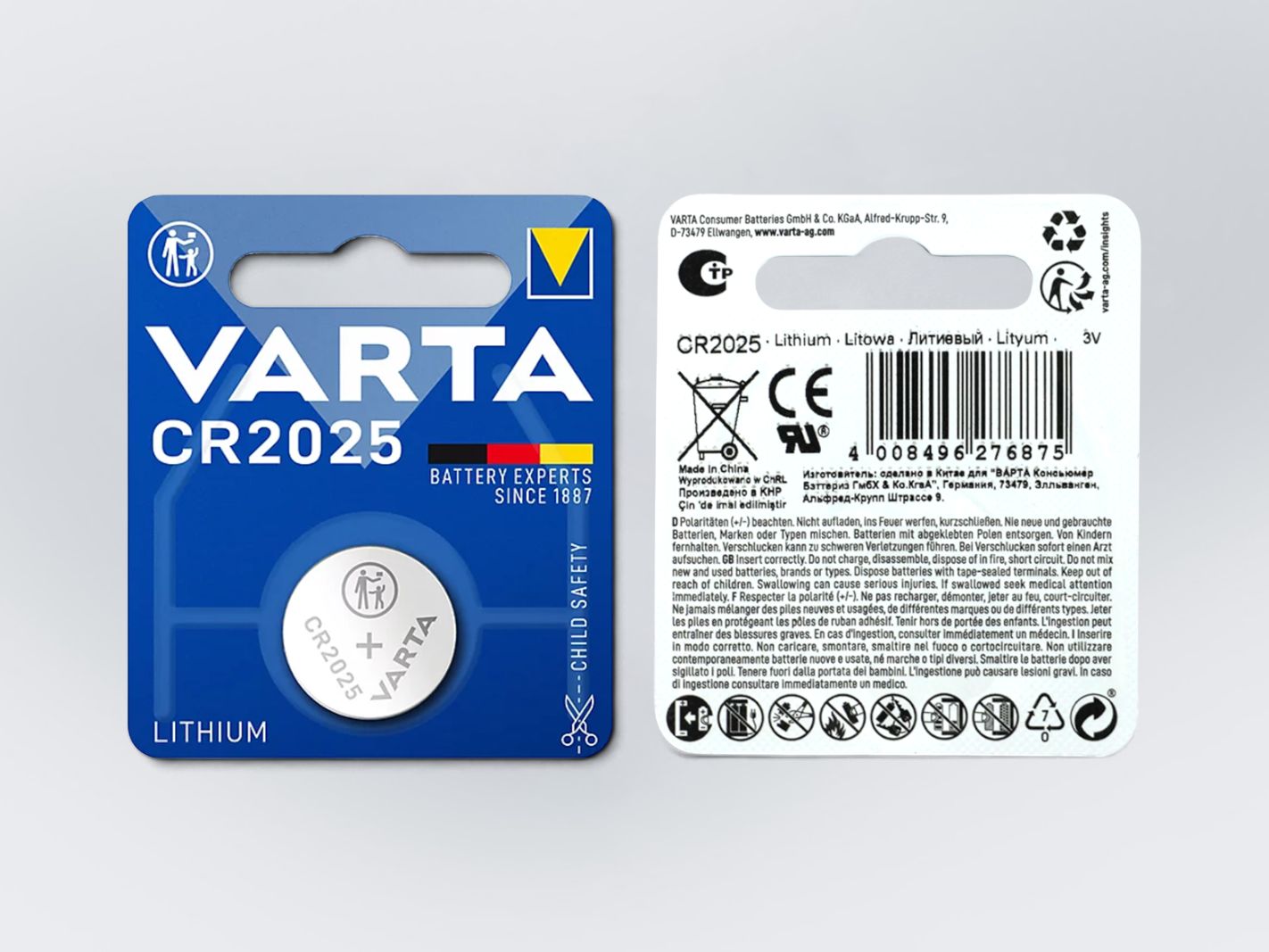VARTA Knopfzelle CR2025