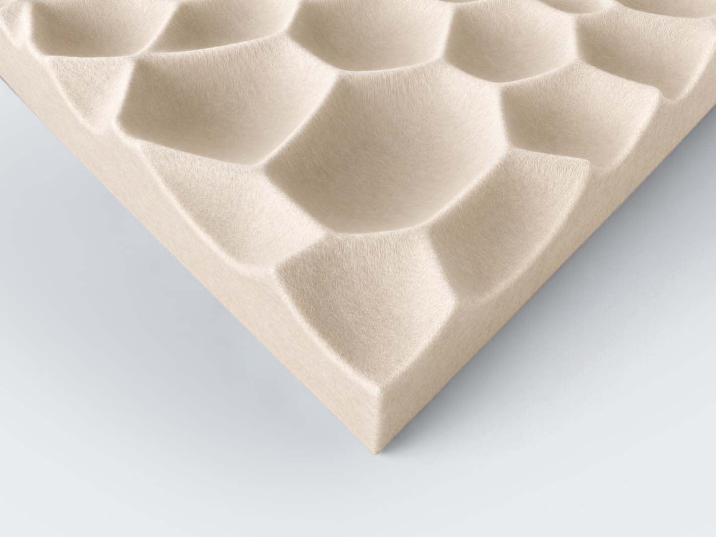 Schaumstoff, Schaumstoffmatte, Wabenstruktur, Beige, Muster