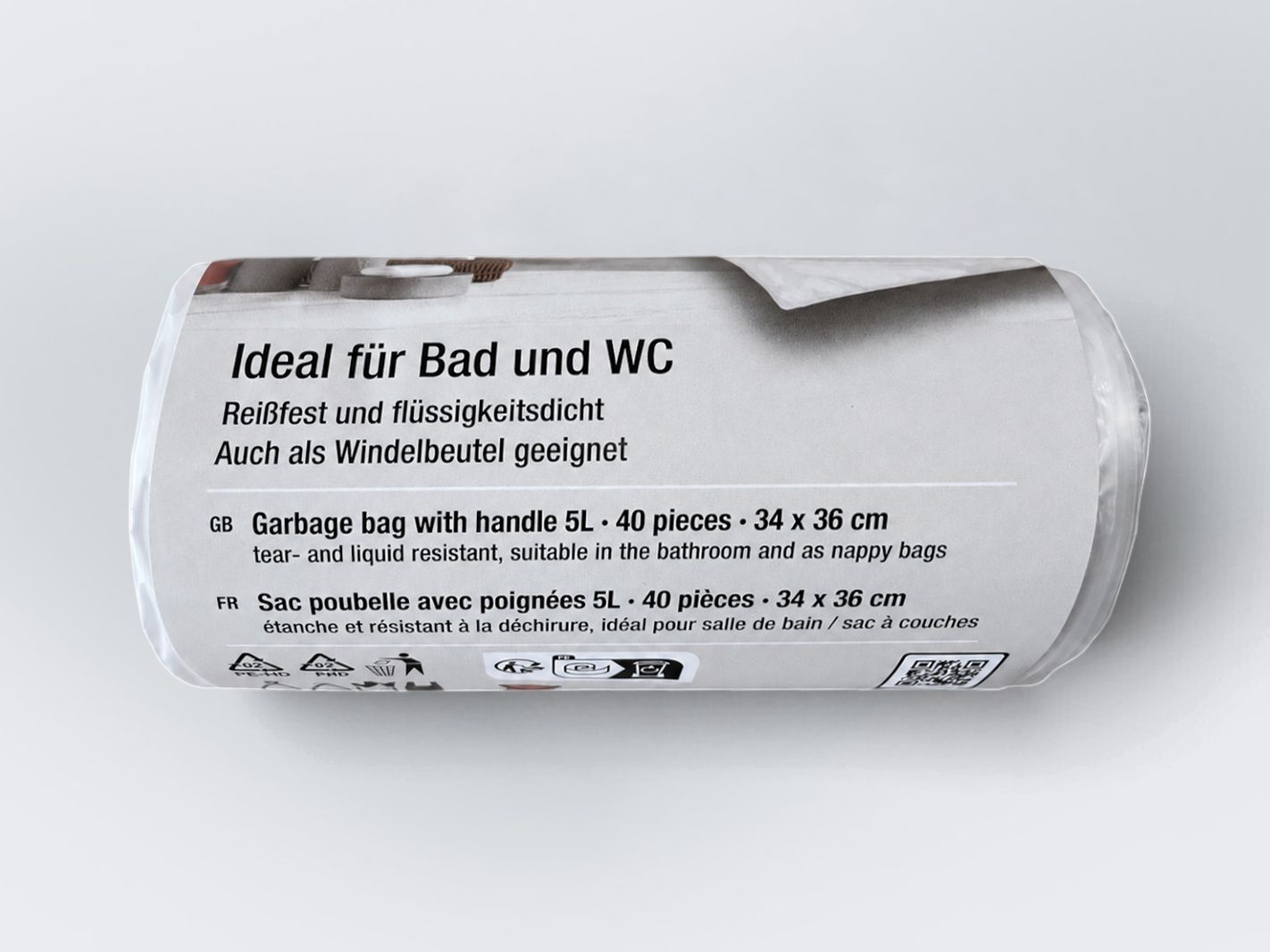 garbage bag, 5L, roll, Lieferung, windproof