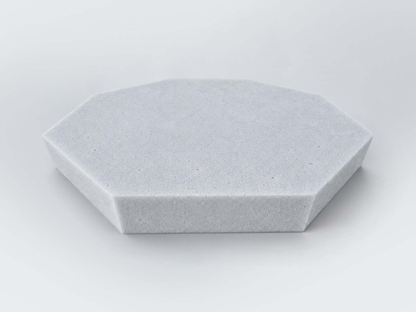 betonplatte, sechseckige form, plattenmaterial, grau, flächenplatte
