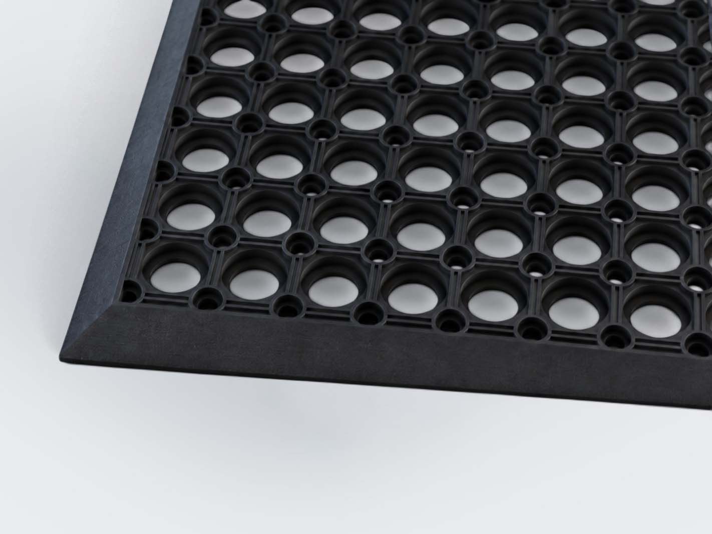 Gummimatte, Gummimatte Muster, Gummimatte Raster, Gummimatte quadratisch, Gummimatte schwarz