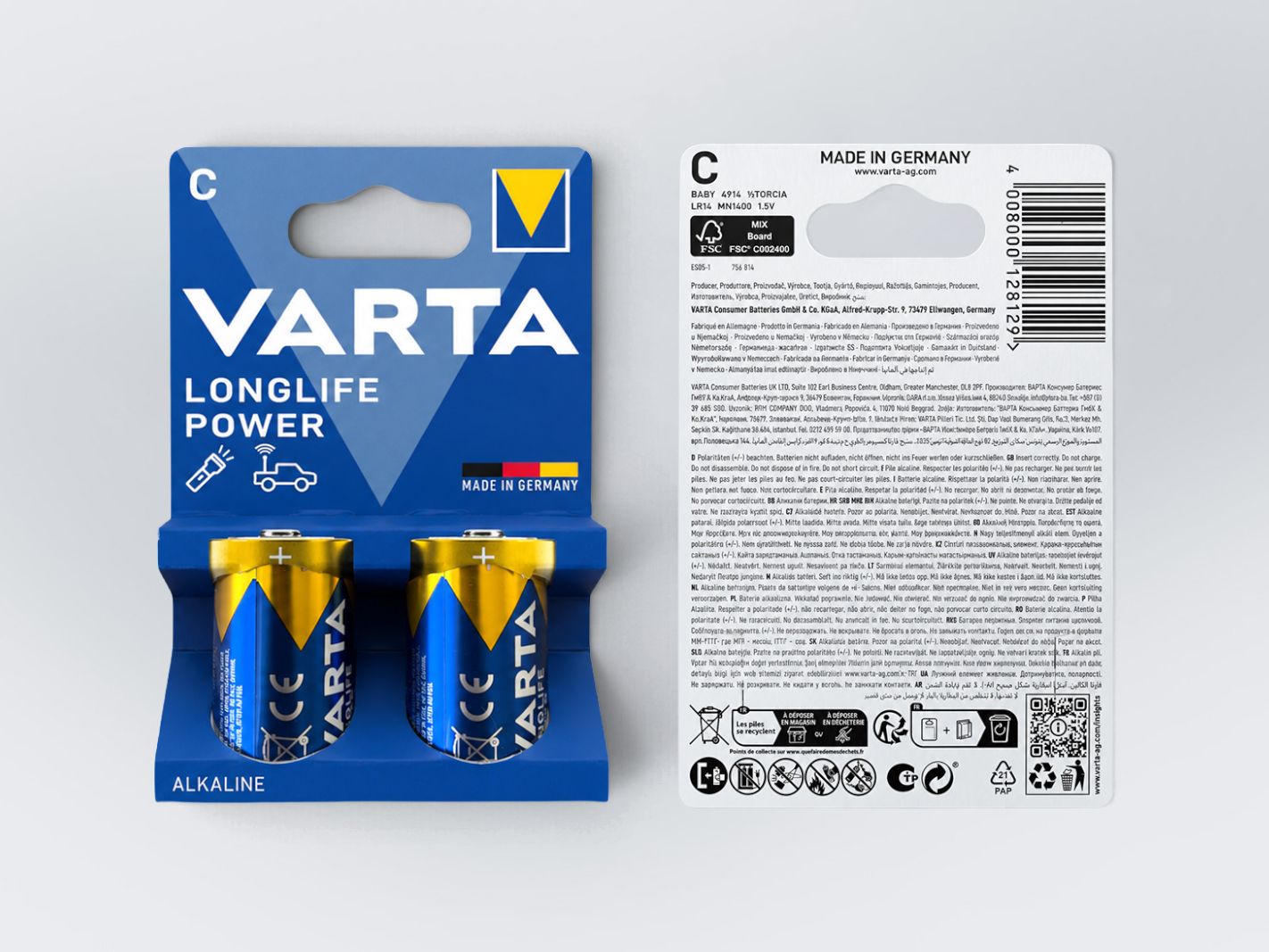 Alkaline, Batterien, AA-Batterien, VARTA, Batteriepack