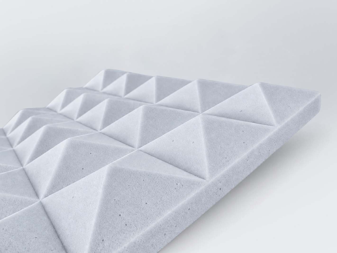 Wandverkleidung, Wandpaneel, 3D-Paneel,  geometrisch, weiß