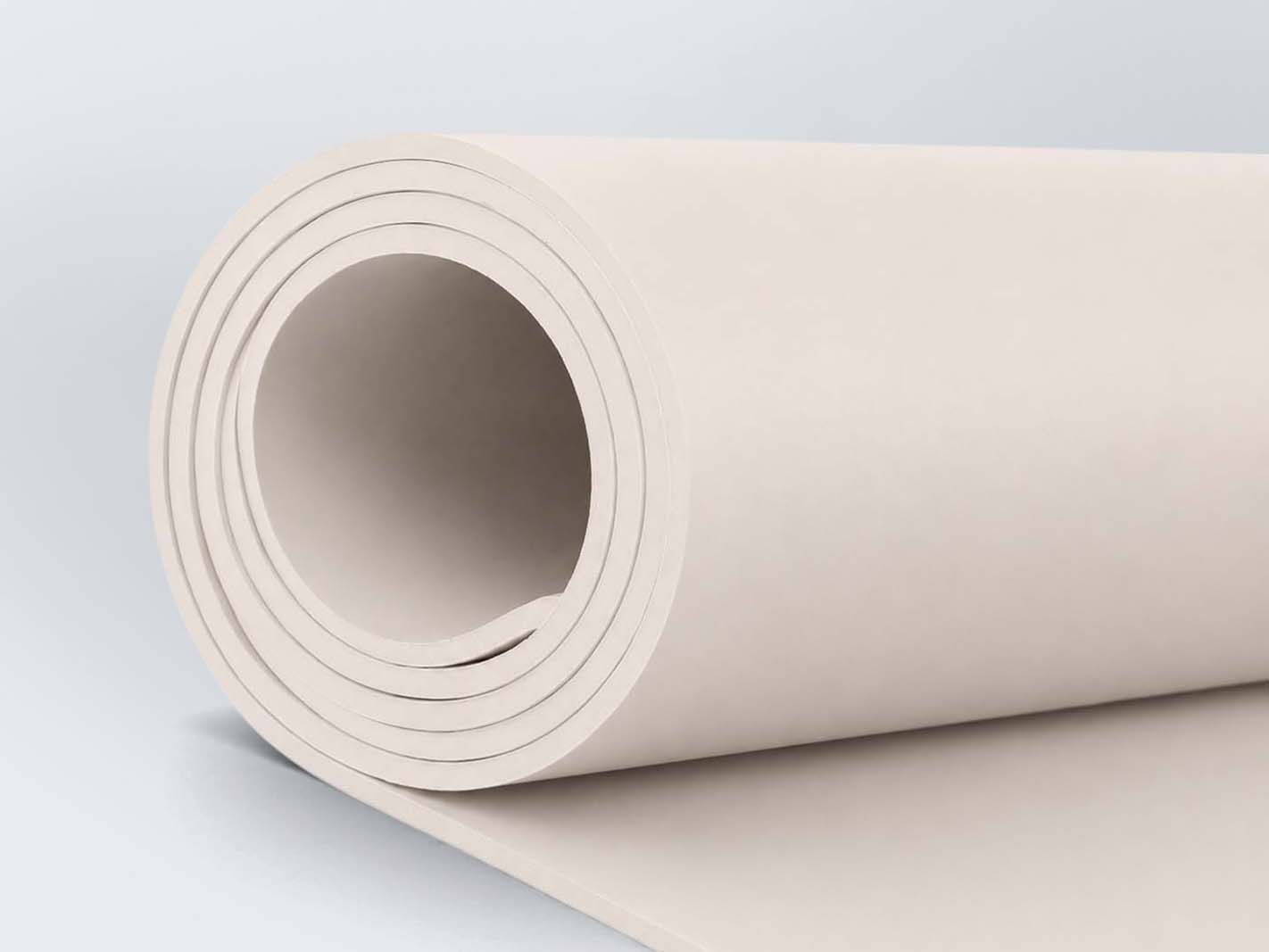 Material: Schaum, Farbe: Beige, Rolle, Isolierung, Blech/Blatt