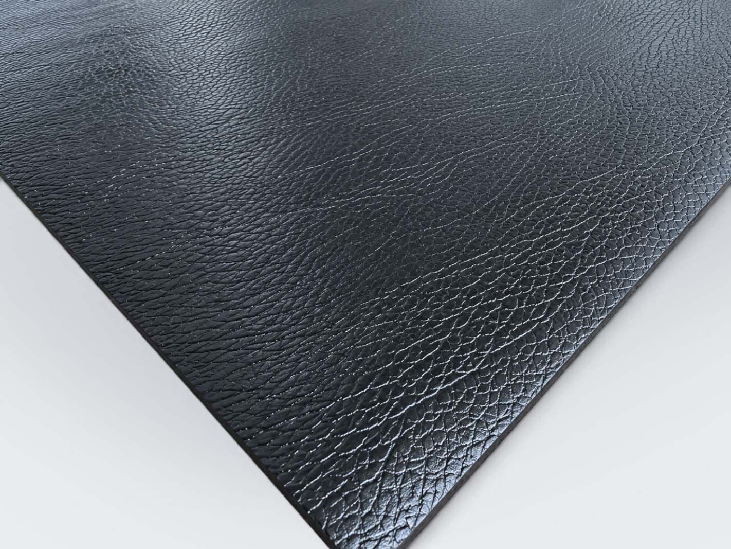 Cuir, noir, texturé, surface uniforme, panneau