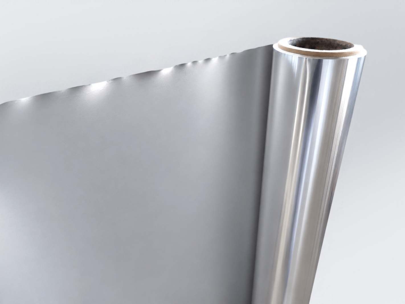 folie, rollfolie, metallisch, aluminium, transparente folie