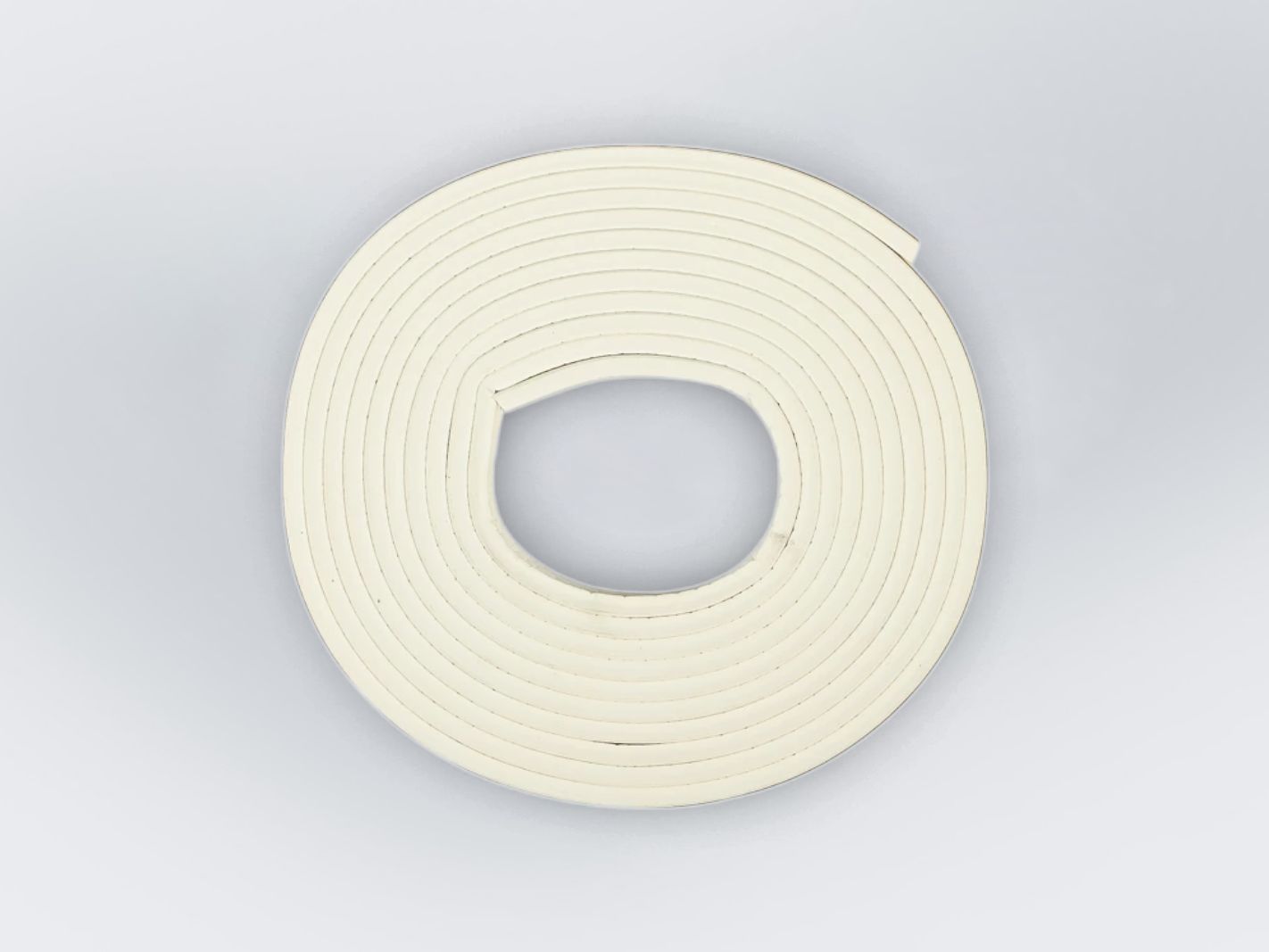 Schlauchband, Gummirolle, weiß, Ringform, Klebebandrolle