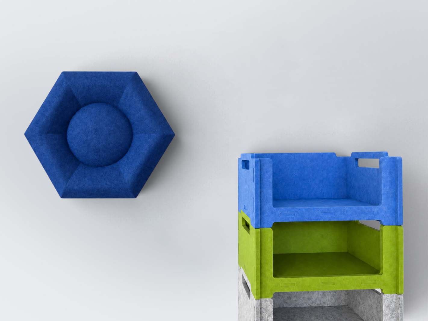 Silphon®acoustic PET-3D Hexagon