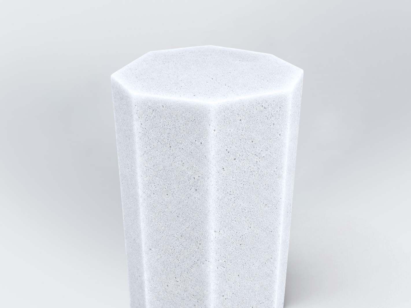 beton, stumpf, würfel, betonblock, porös
