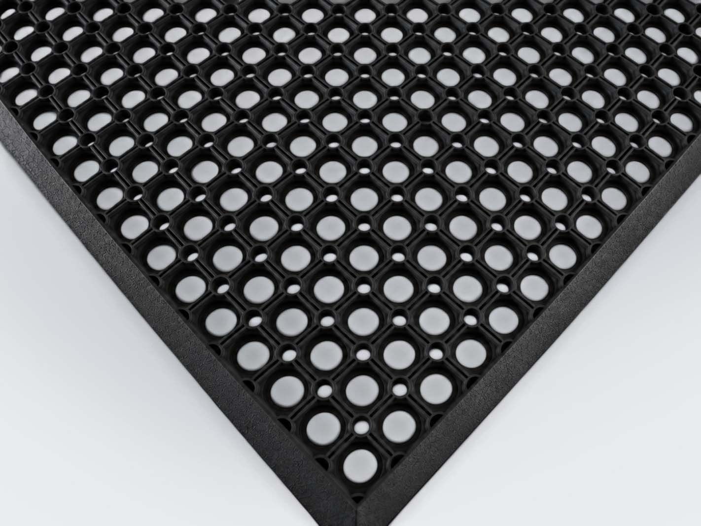 anti-slip mat, grid pattern, Gummi-Netz, Fußmatte, schwarze Matte