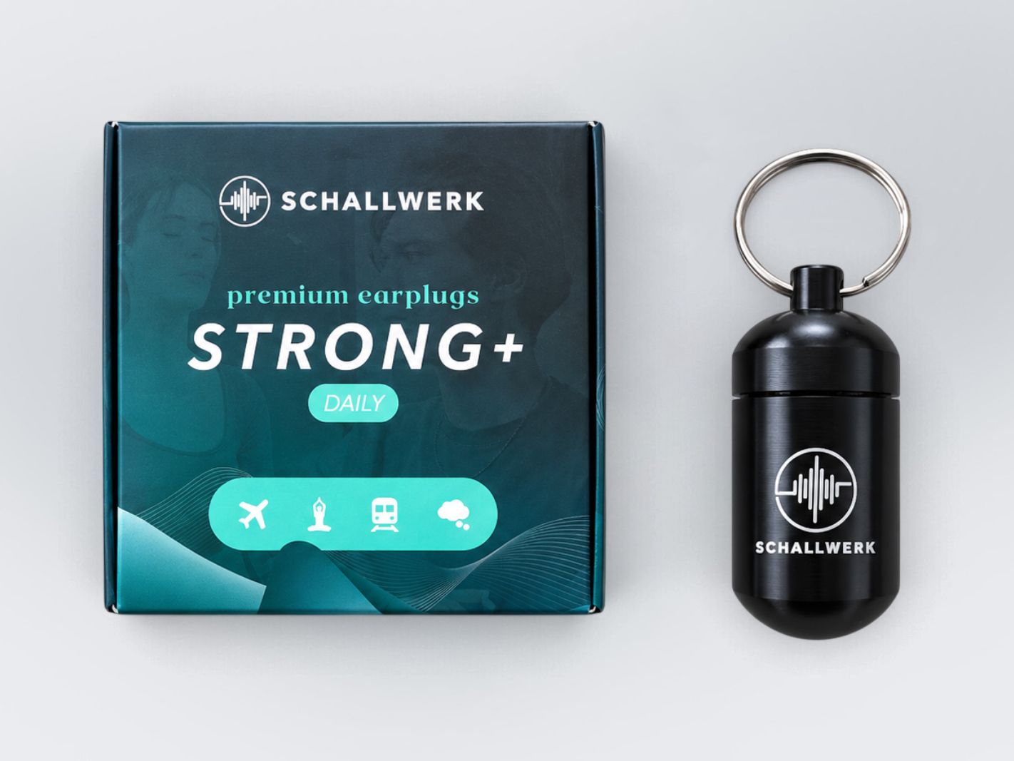 Kopfhörer-Box, Premium Earplugs, Strong+, Daily, Schallwerk