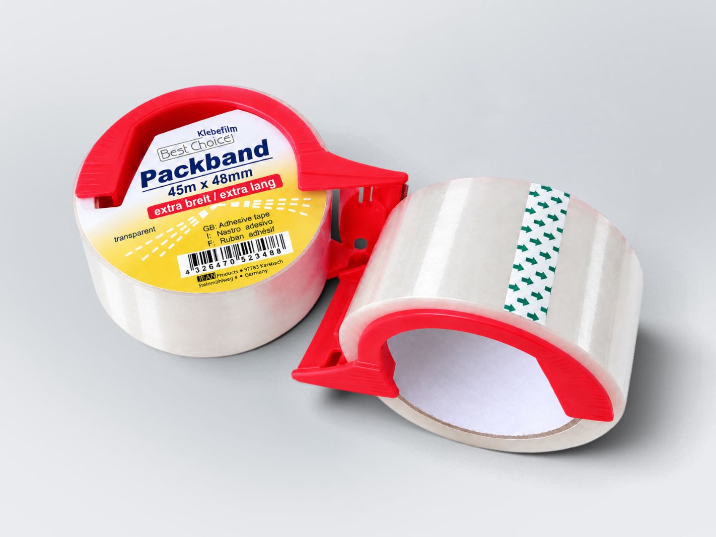 Klebeband, Packband, Transparentes Klebeband, Rollenband, Beschriftungstape