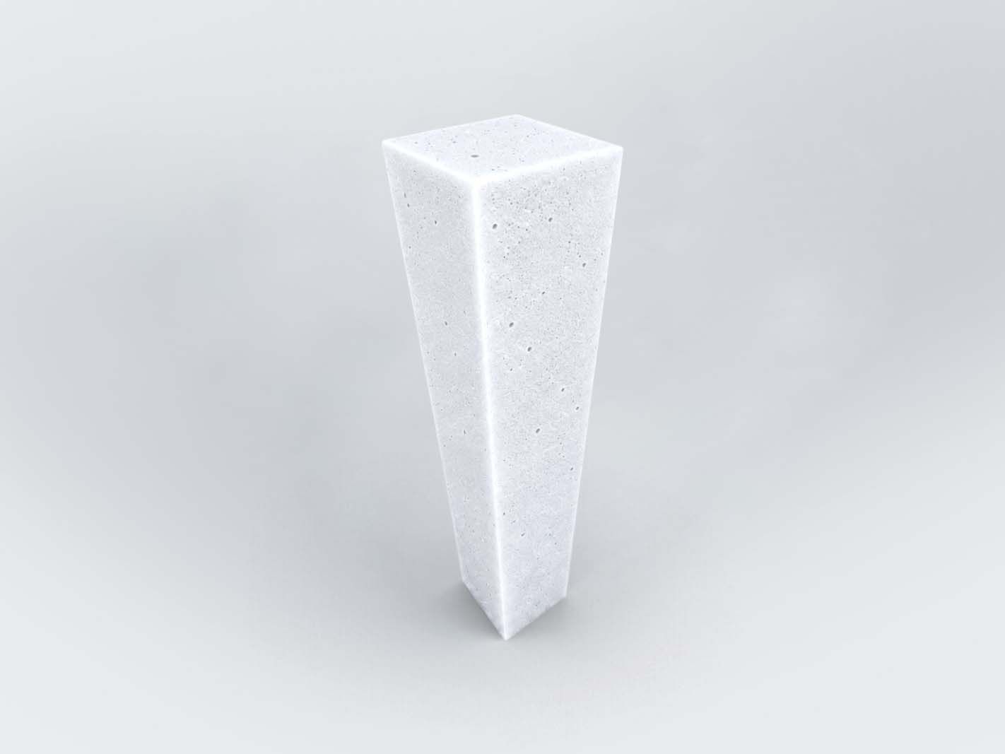 concrete, Pyramide, weiße, Stein, Wandschmuck