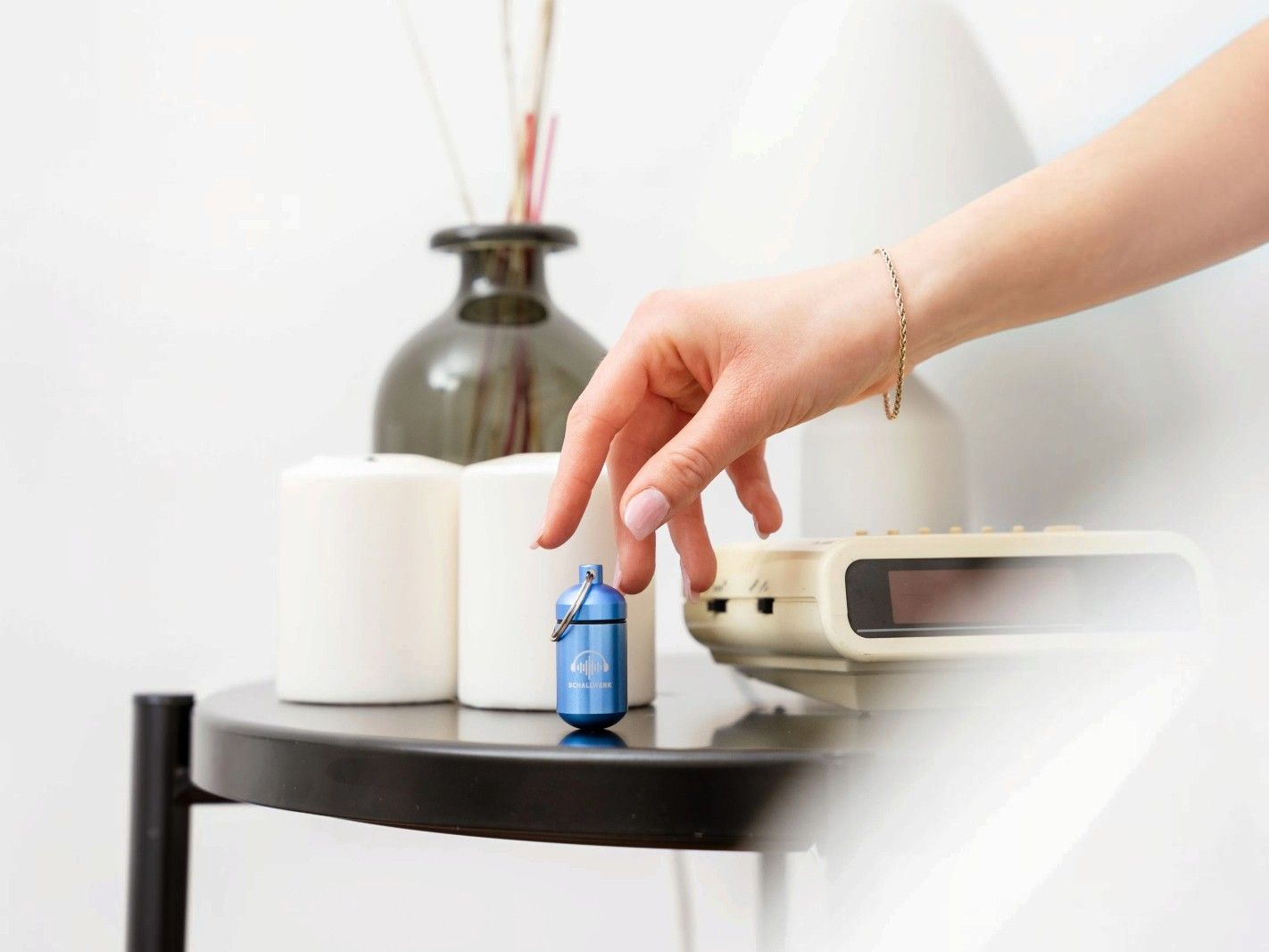 Miniatur-Ampulle, Schlüsselanhänger, Luftballonanreger, Blue USB Trinkenkapsel, Mini-Alarm