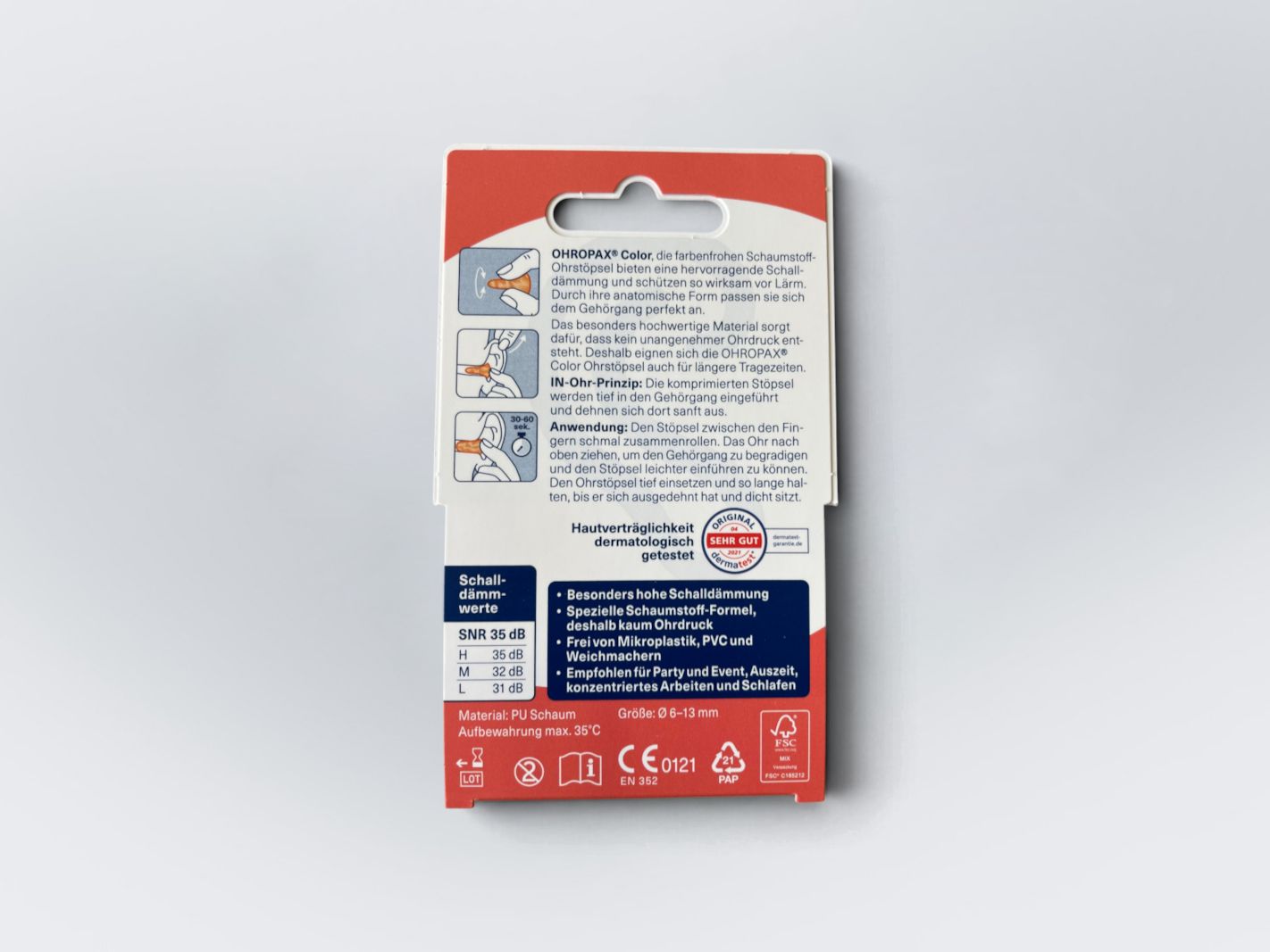 OHROPAX® Color Ohrstöpsel (8er-Set)