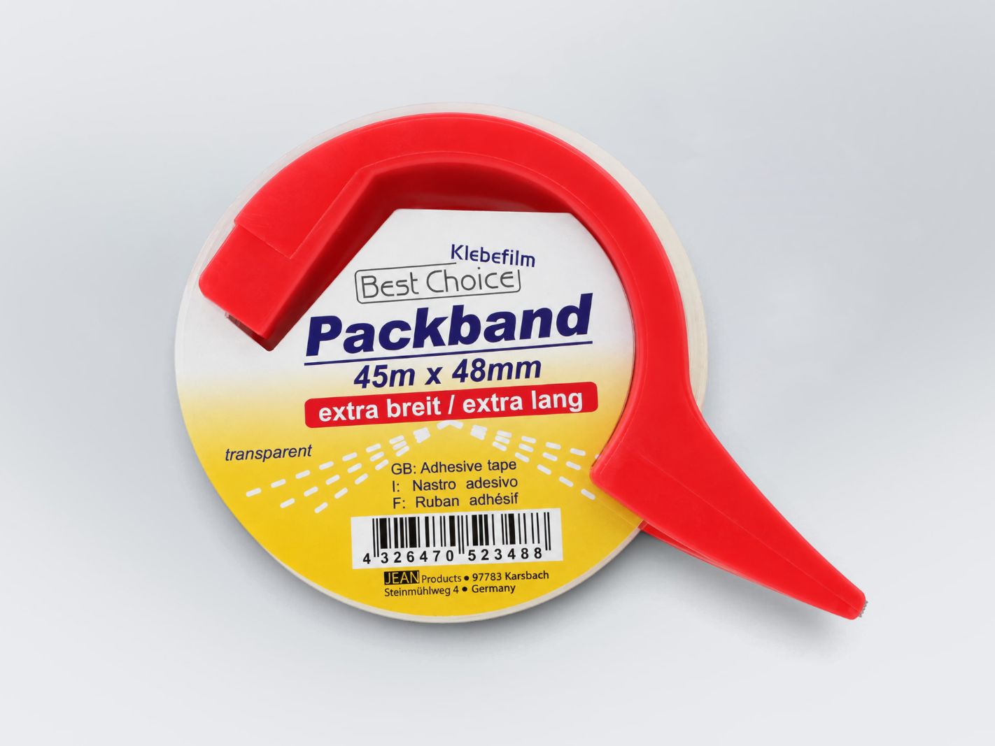 Klebefilm, Packband, Transparent, Rolle, Klebeband