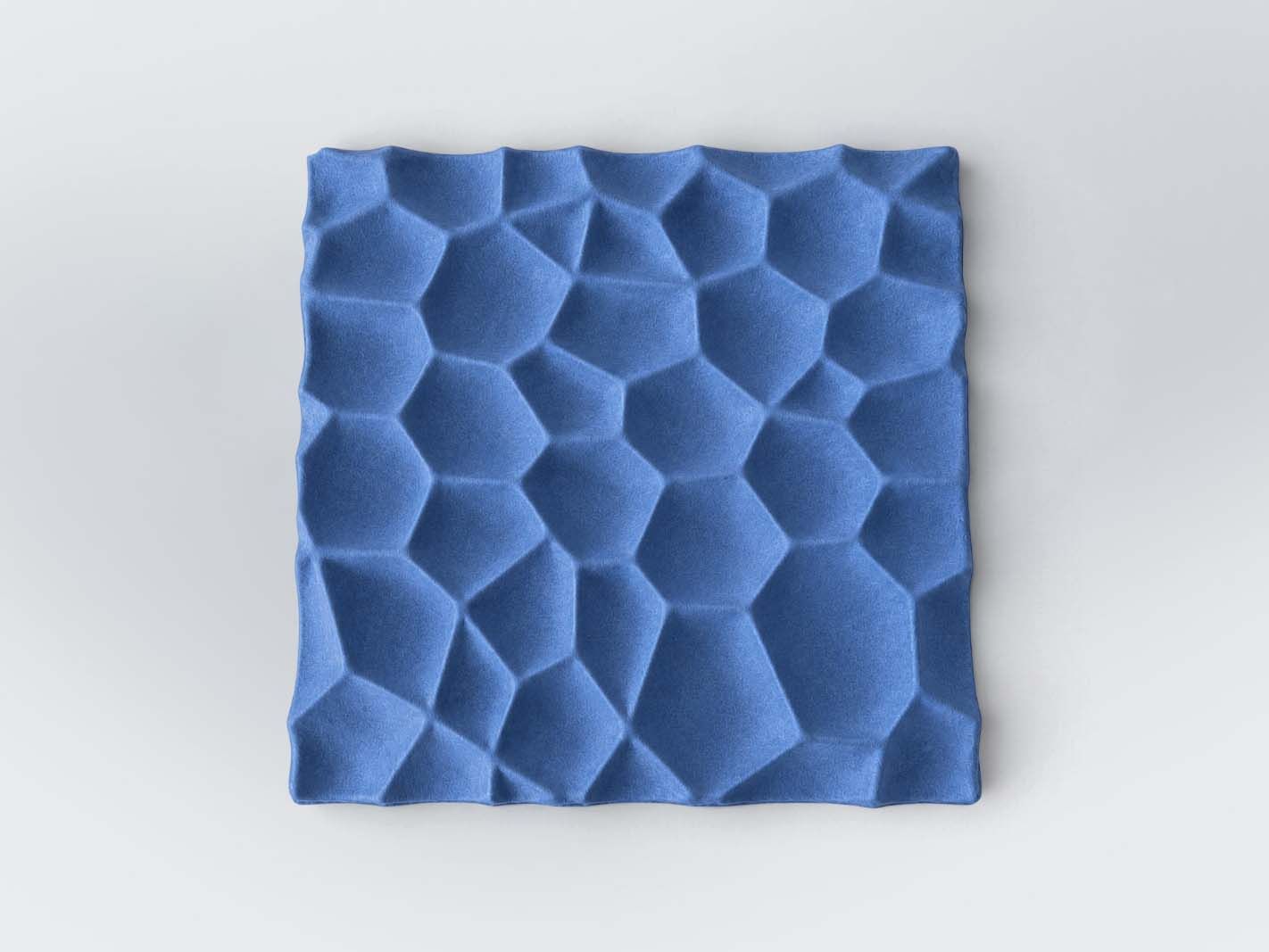 Schaumstoff, Kissen, Blau, Hexagon-Muster, Polsterung