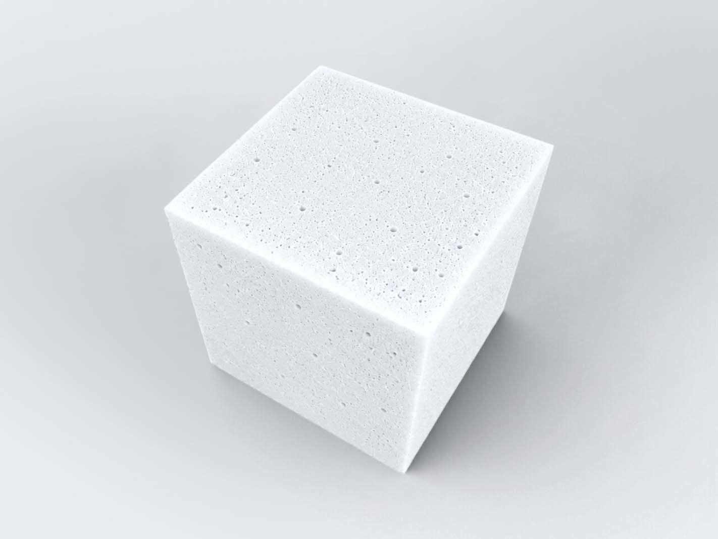 Schaumstoff, Schwamm, Kuchenform, weißer Schaum, Porenstruktur
