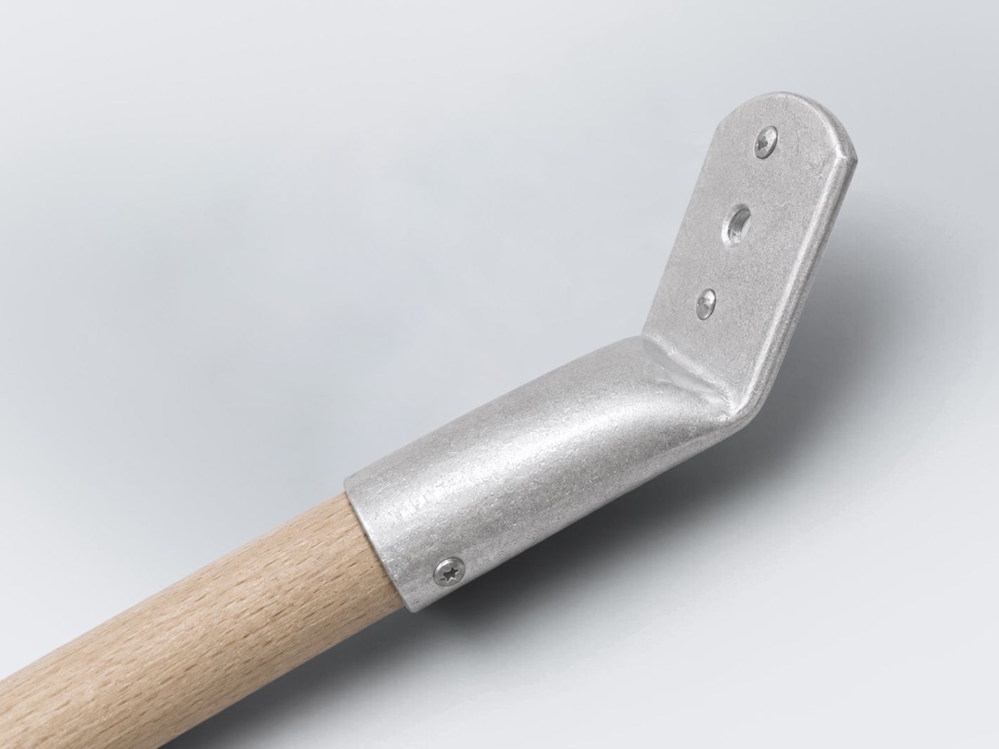 Holzstiel, Metallverbindung, Beschläge, Schrauben, Leiterbolzen