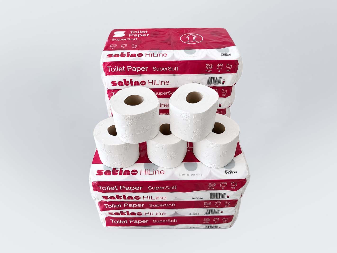 Toiletpapier, Rollen, Weiß, Soft, Packung