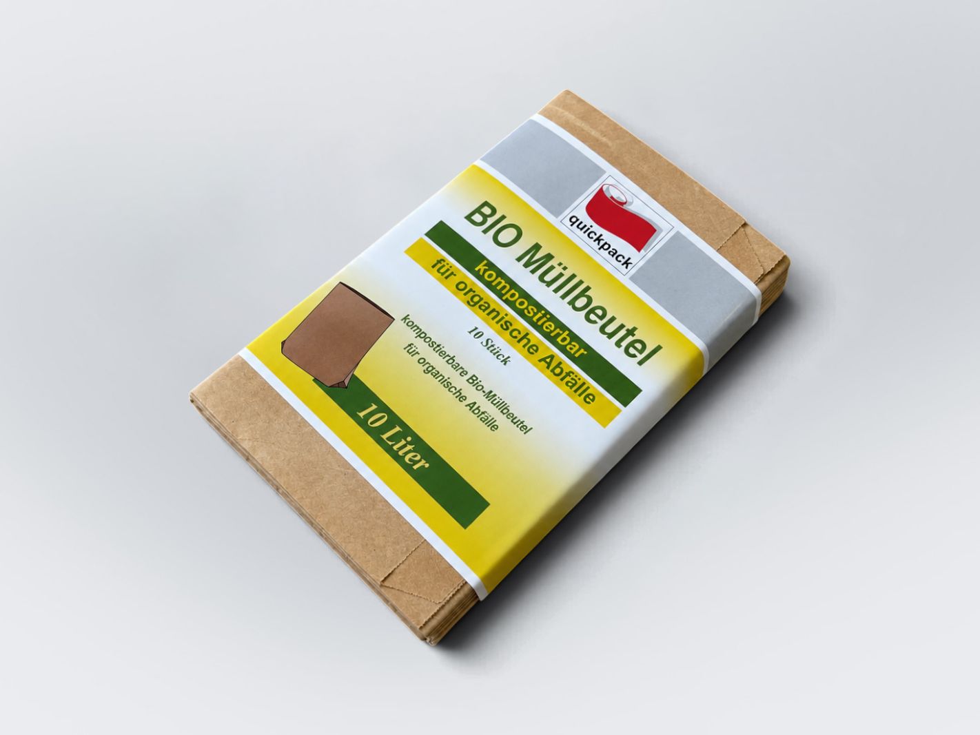 Bio Müllbeutel, Kompostierbar, 10 Liter, Kartonverpackung, Abfallbeutel