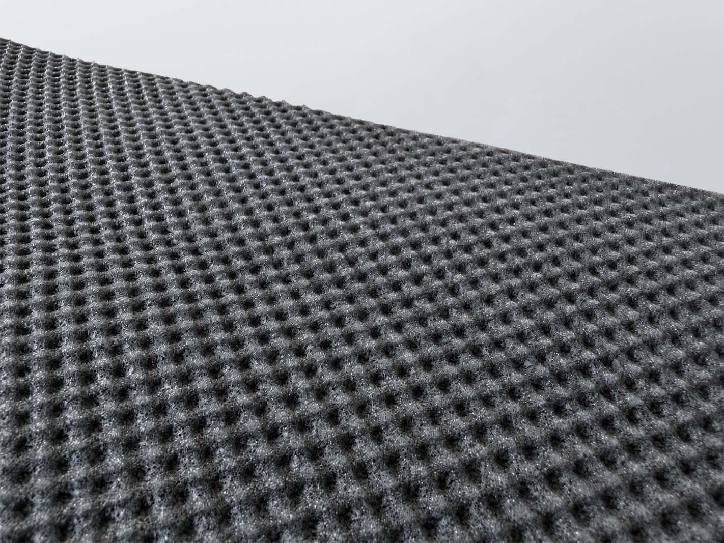 textured fabric, Mesh pattern, schwarz, Polyester, gewebte Oberfläche