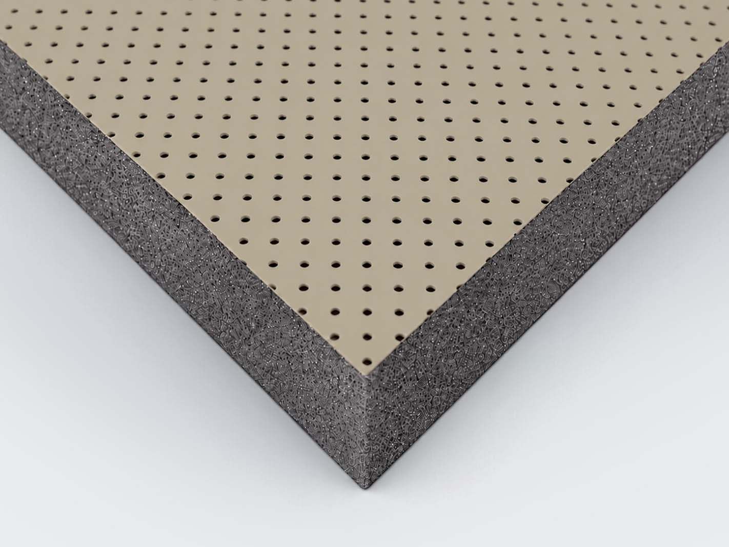 perforiert, beige, Metall, Kante, Platte