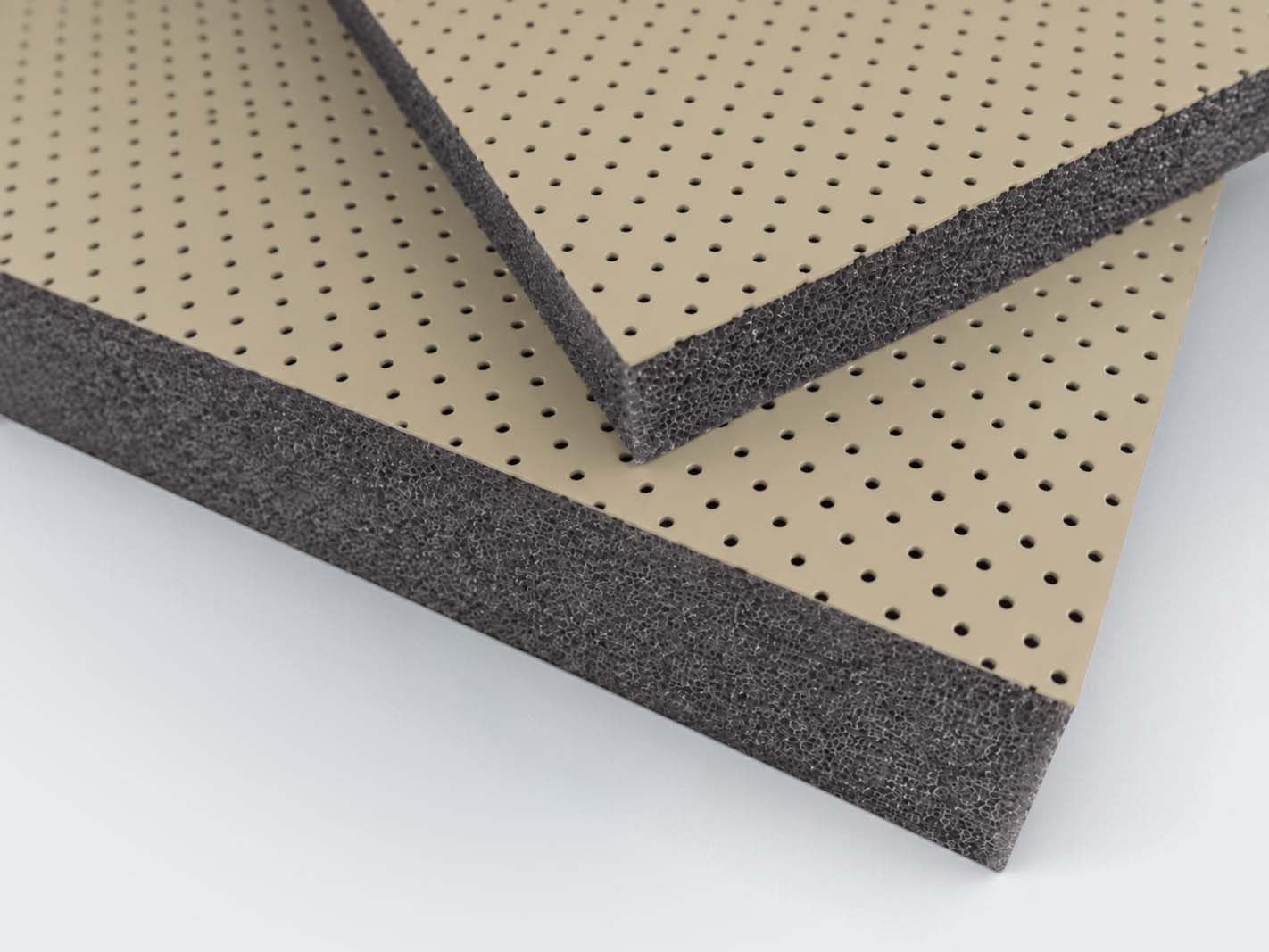 Silphon® Flachschaumstoff - gelochte PVC-Haut