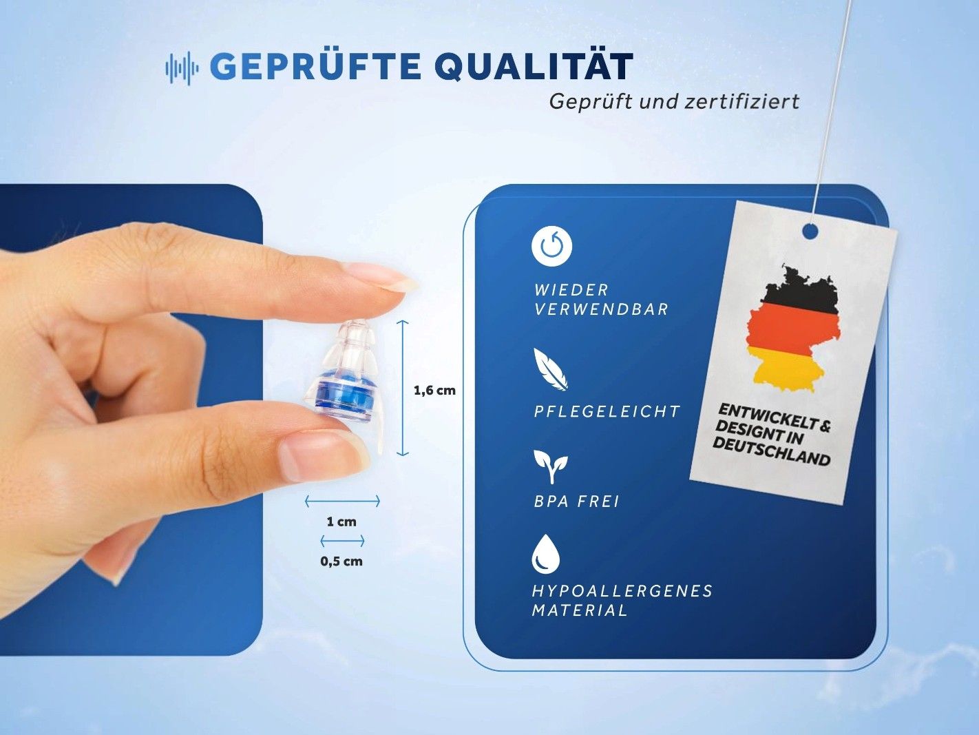 kosmetikfläschchen, kleine menge, kennzeichnung, blaues gerät, hypoallergenes material