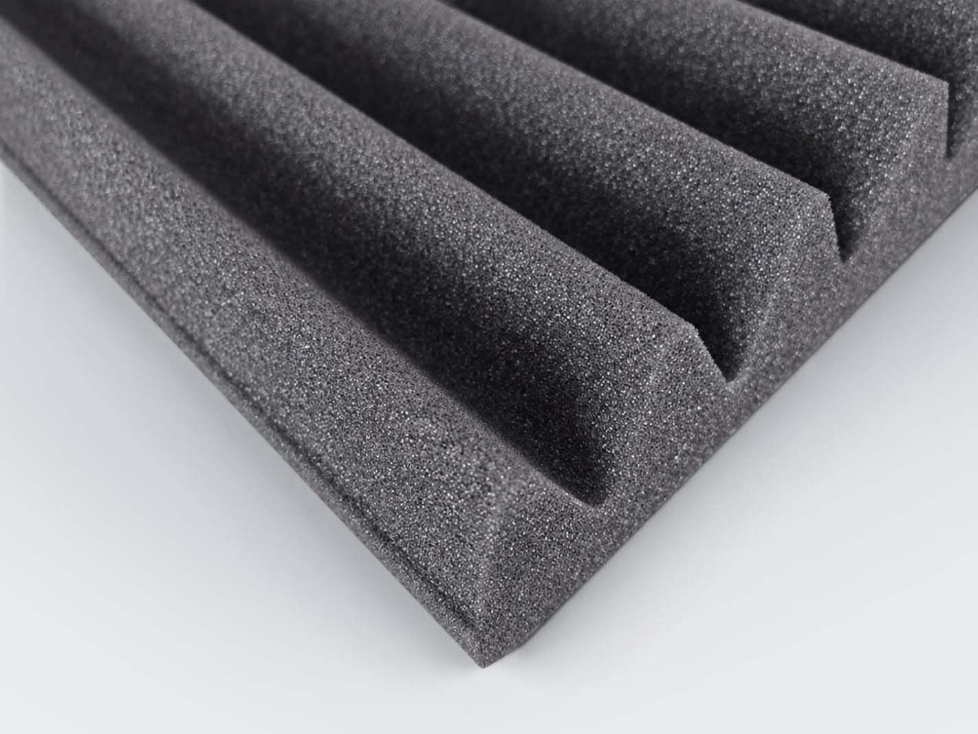Schaumstoff, Foam, Wellenfalte, Dämmstoff, Grau