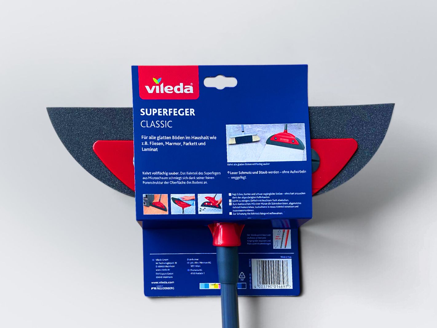 Dreiecks-Pflegewerkzeug, Wischmopp, Vileda, Moppkopf, Besenhalter