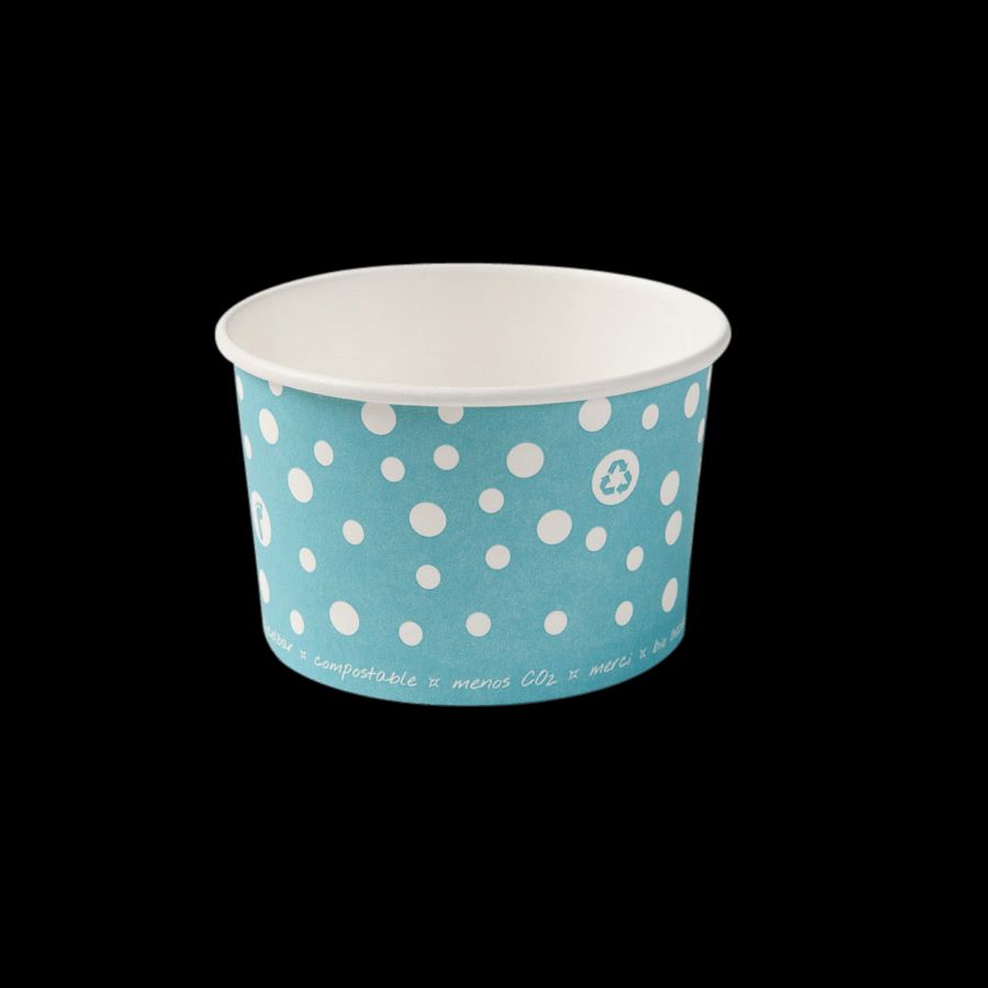 Eisbecher 250cc blau kompostierbar (54 Stk)