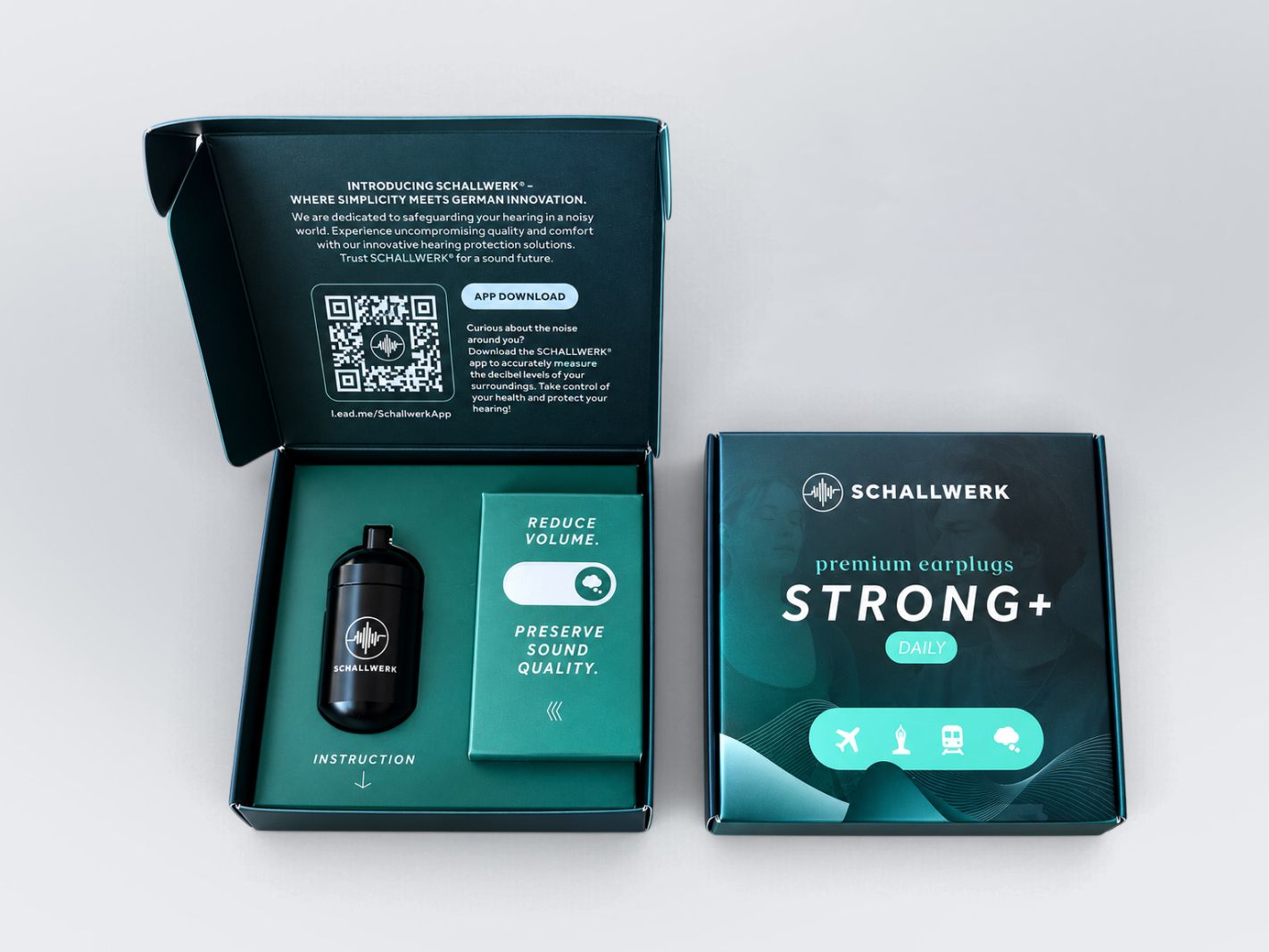 Hörer, Earplugs, Schallwerk, Strong+, Daily
