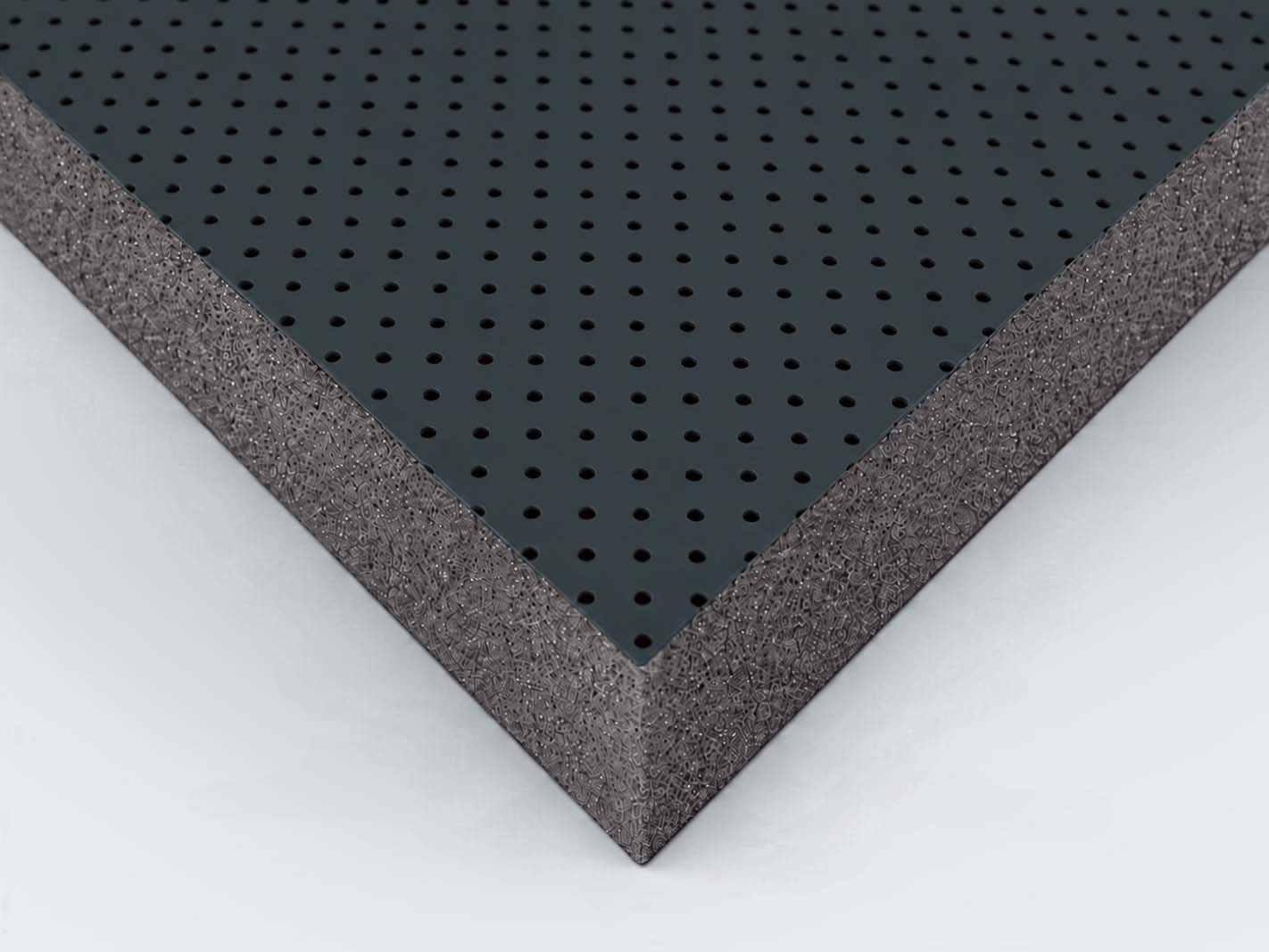 Lochblech, Perforiertes Metall, Schwarze Platte, Kantenrahmen, Texturiertes Muster