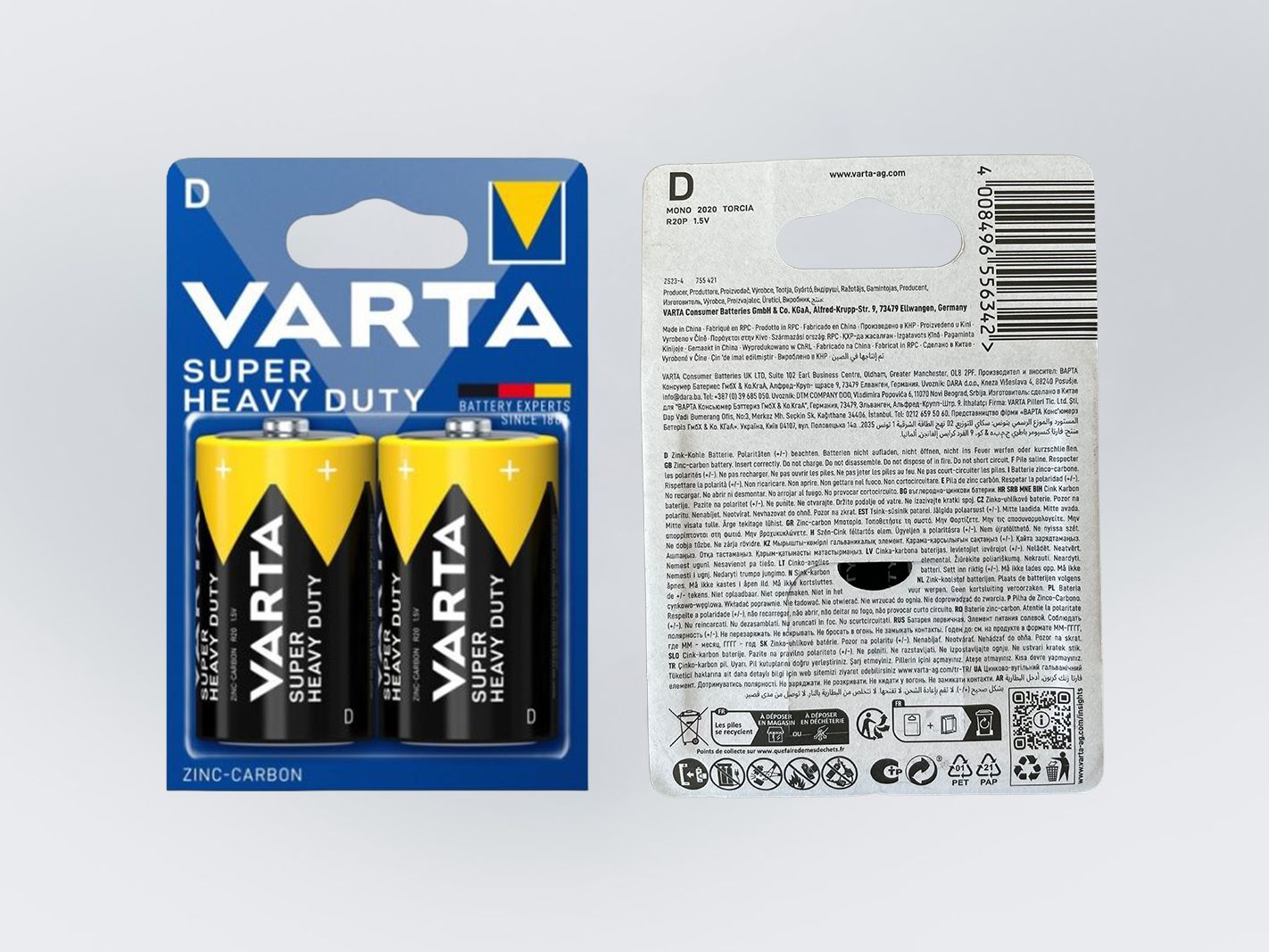 VARTA Super Heavy Duty Mono (2er-Set)