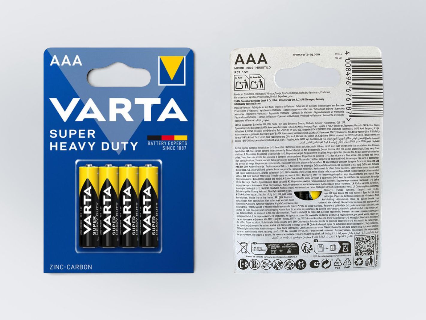 VARTA Super Heavy Duty Micro AAA (4er-Set)