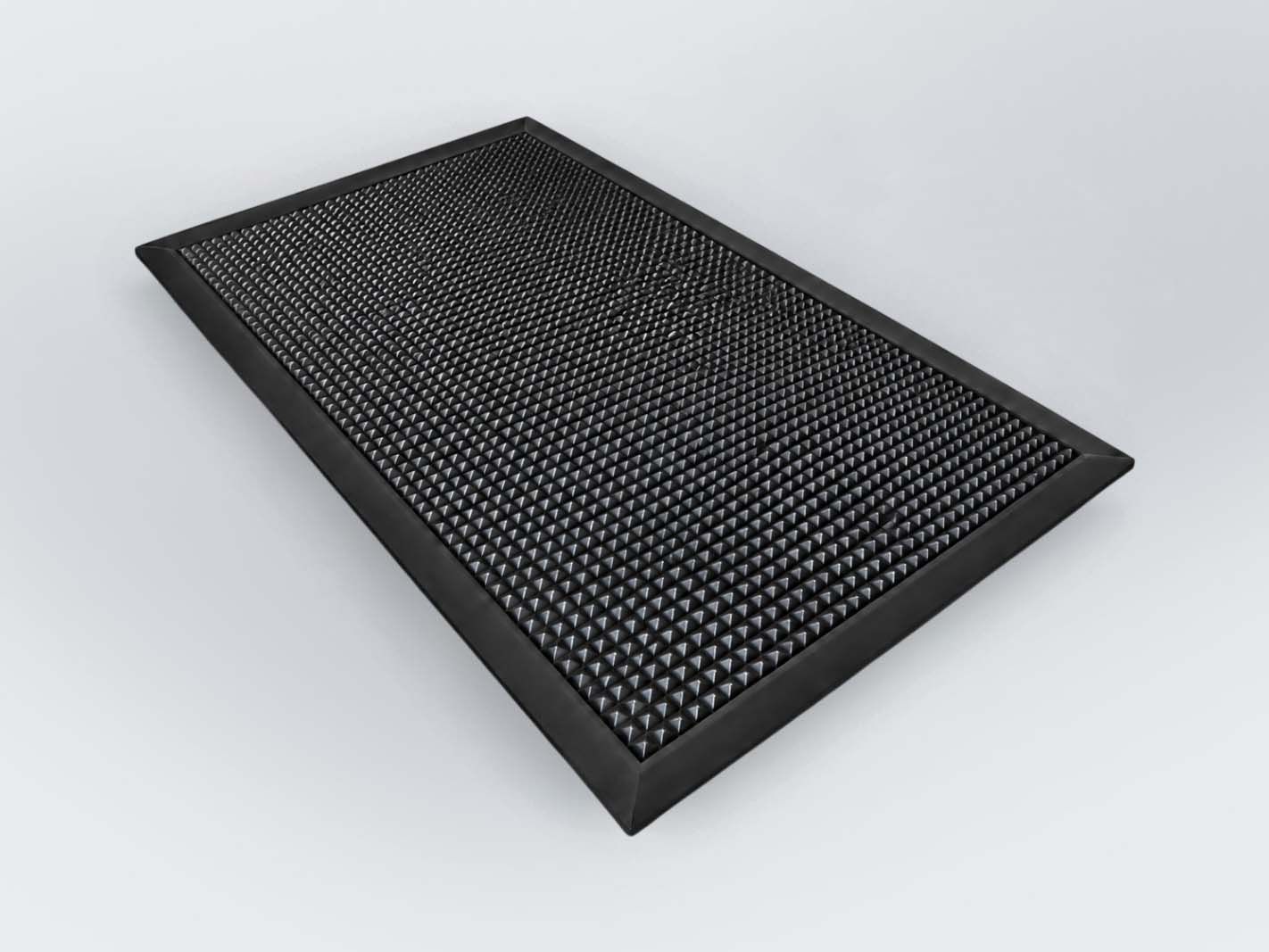 schwarz, fütterungspfafel, gitterplatte, metallplatte, antirutsch