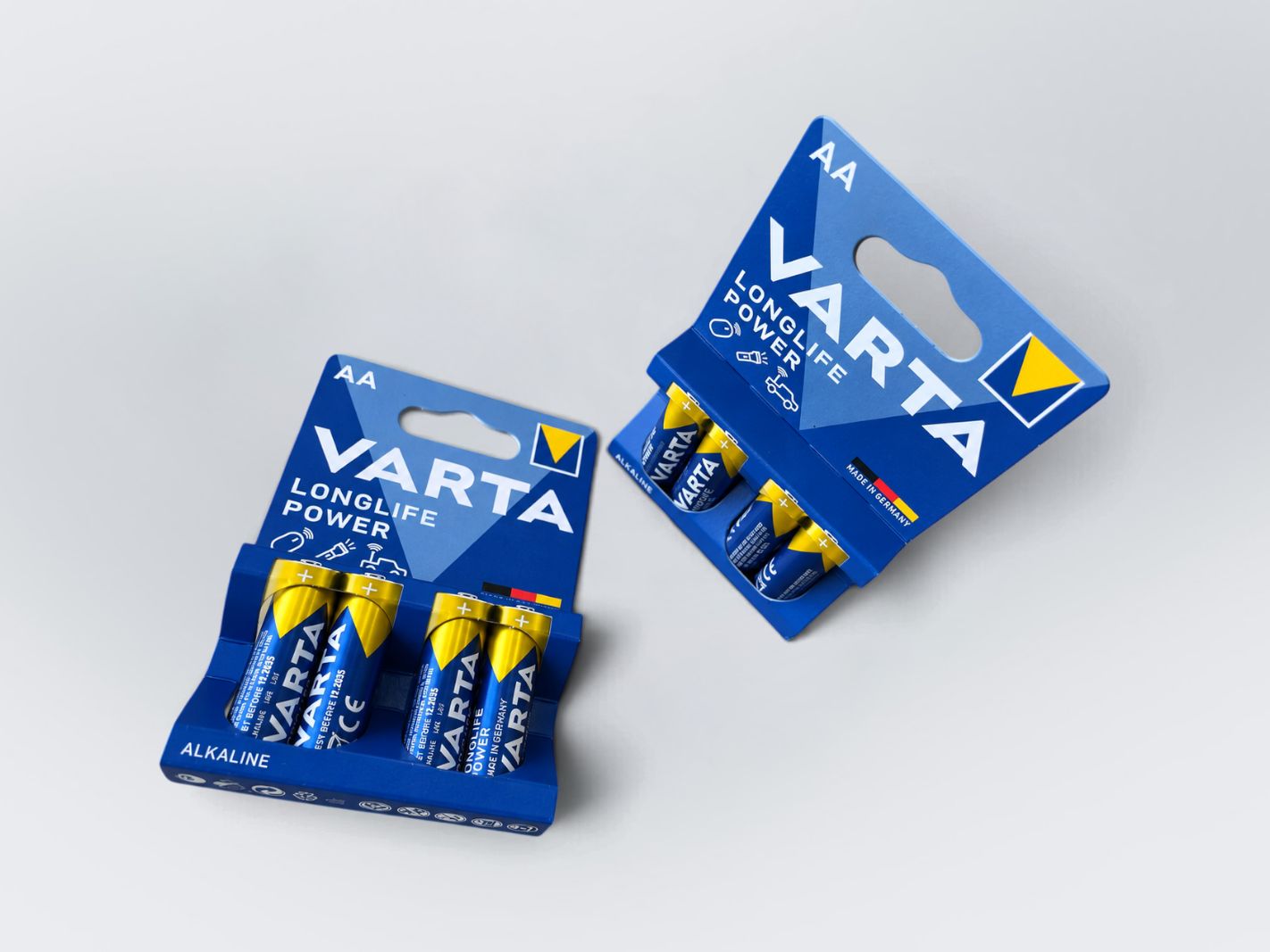Batterien, Alkaline, AA, Langlife Power, Varta
