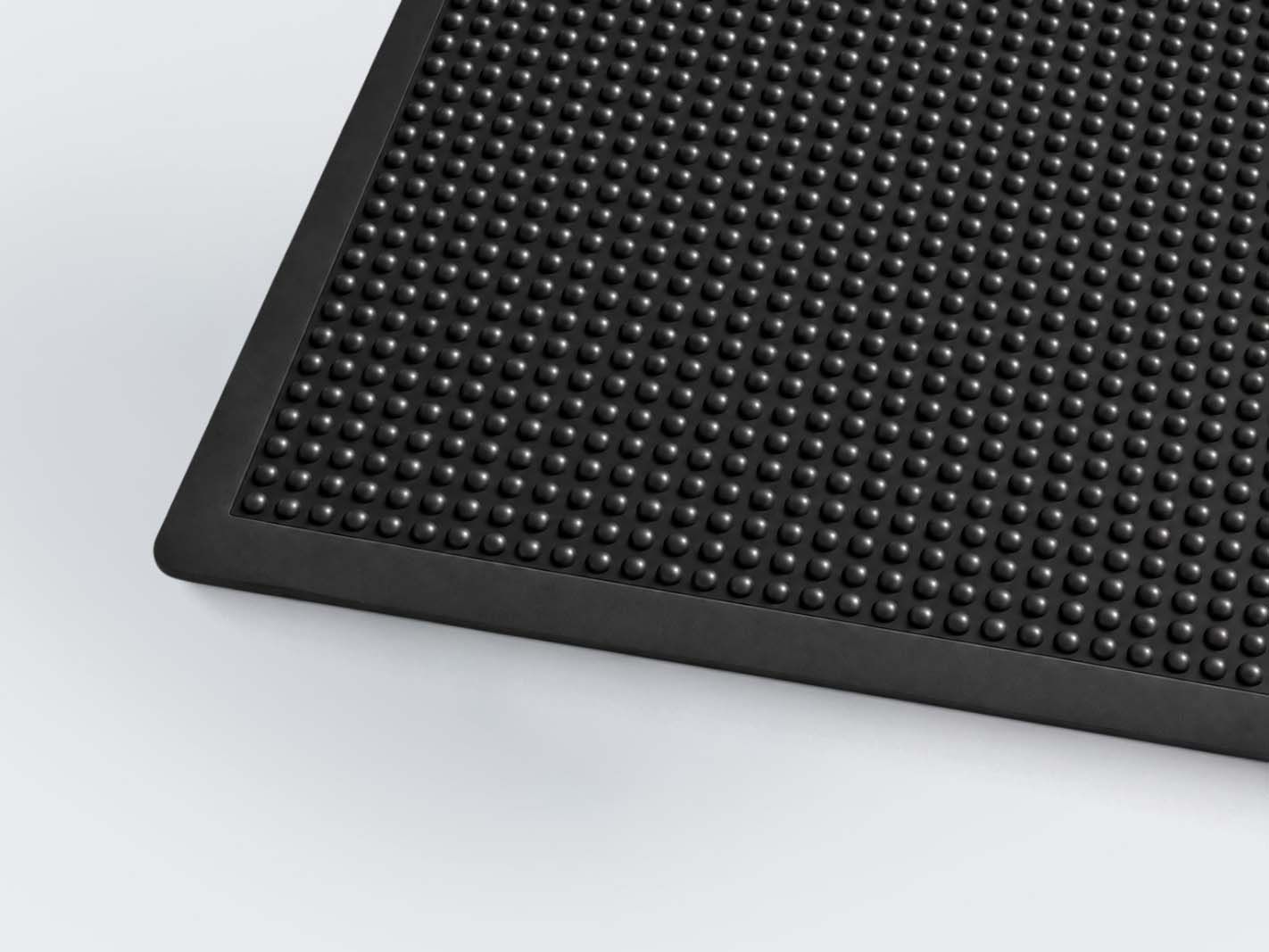 gummimatte, bodenmatte, antirutsch, schwarz, material-matte