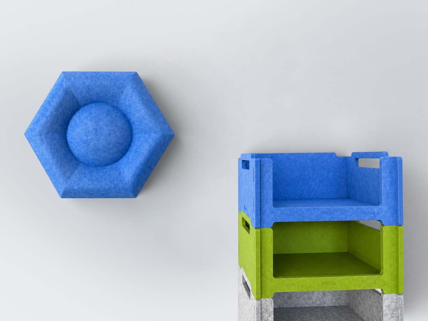 Silphon®acoustic PET-3D Hexagon