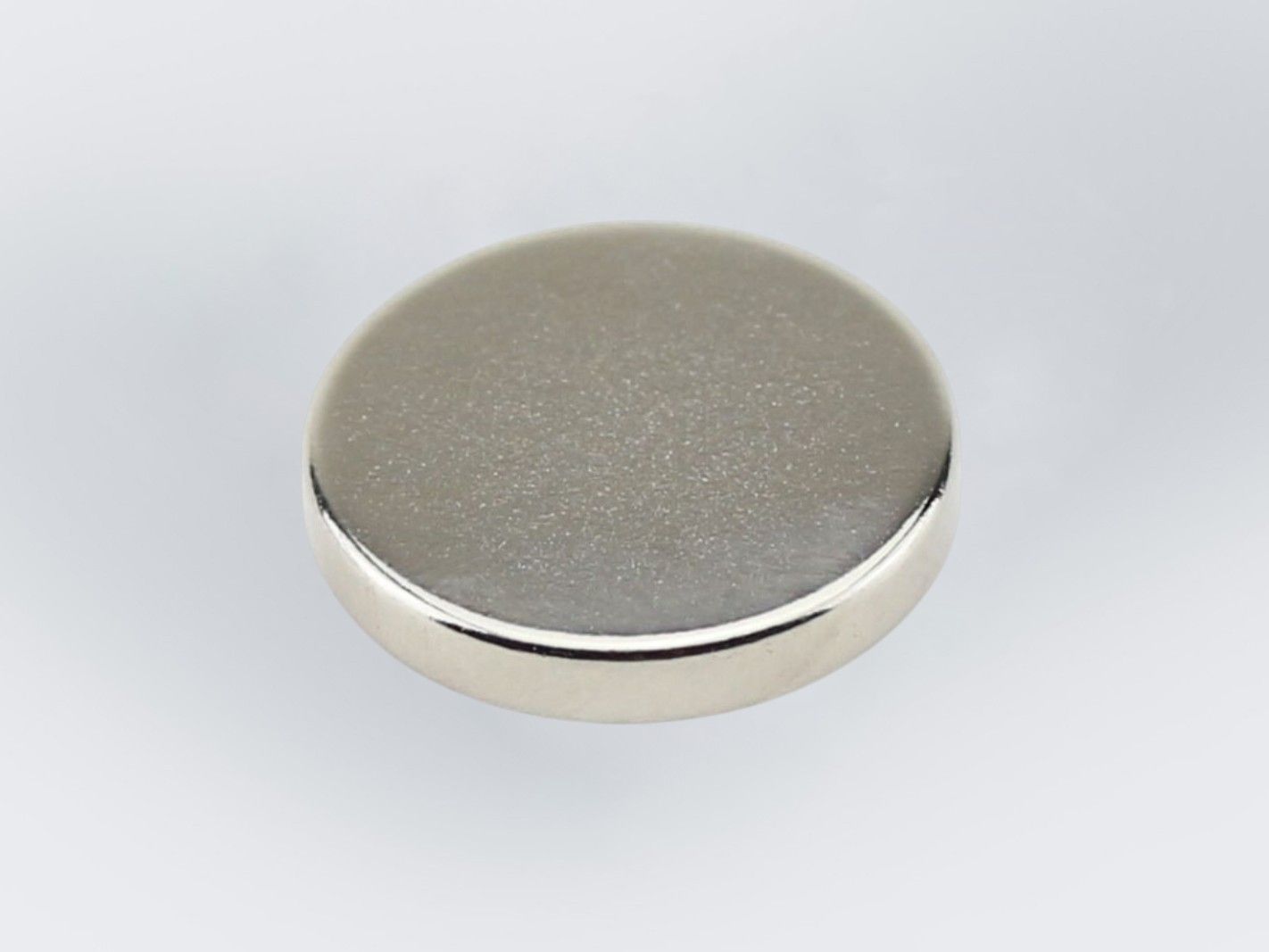 Scheibenmagnet, Rund, Silberfarben, Metallisch