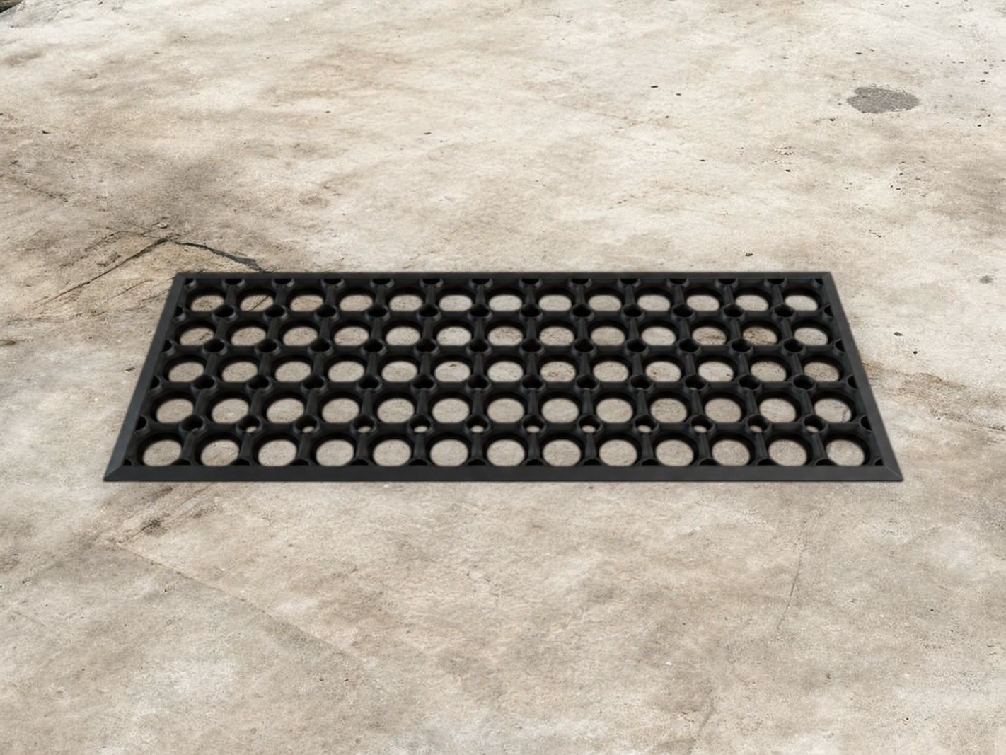 Vibra®floor Gummiwaben-Treppenmatte