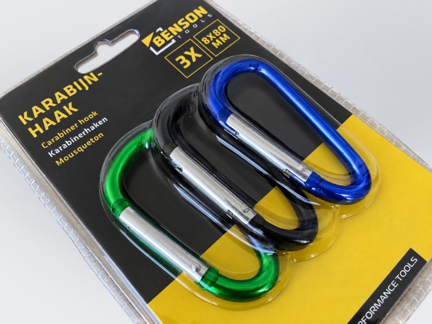 Benson Tools Karabinerhaken Sicherheitshaken (3er-Set)