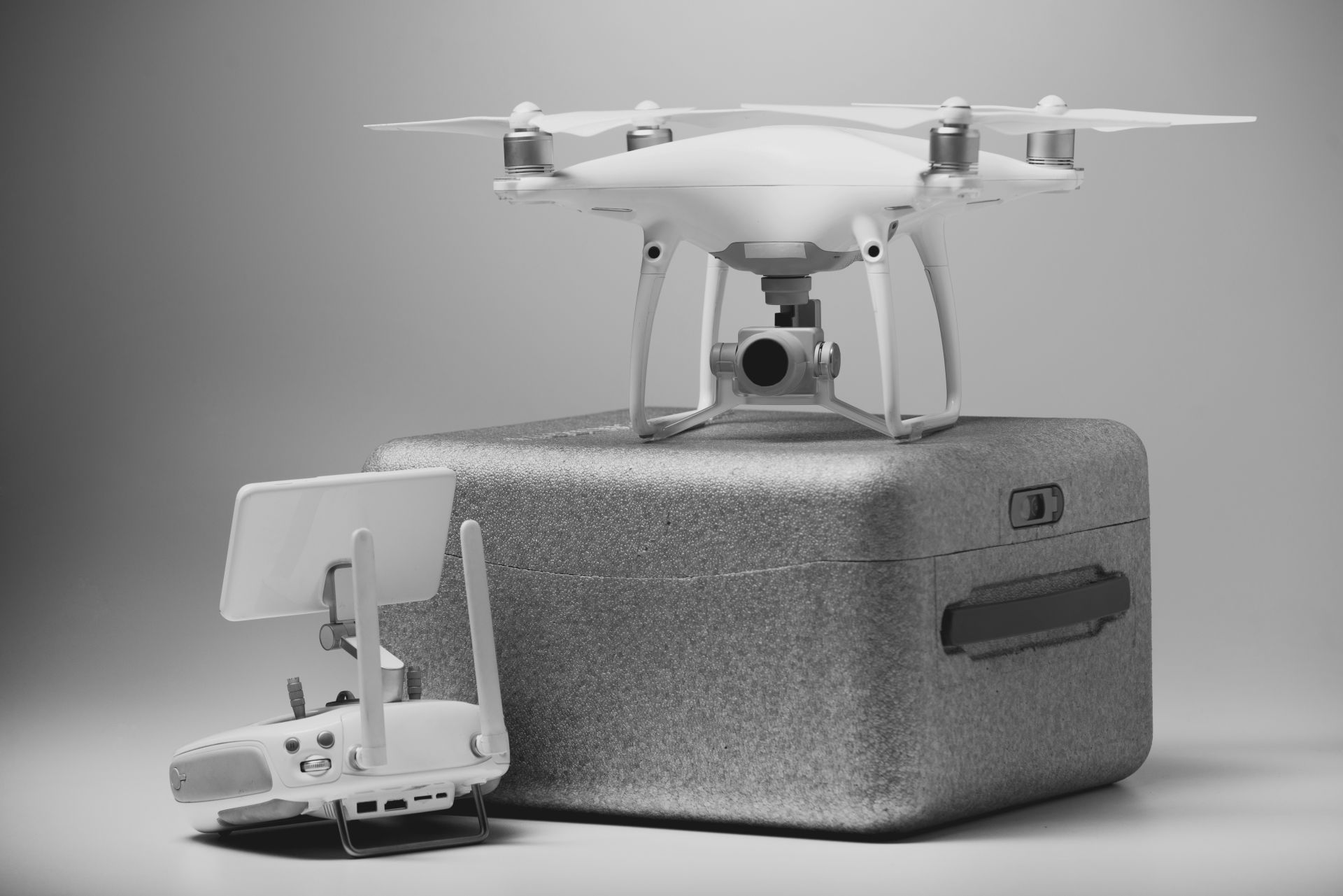 Foam packaging for drones